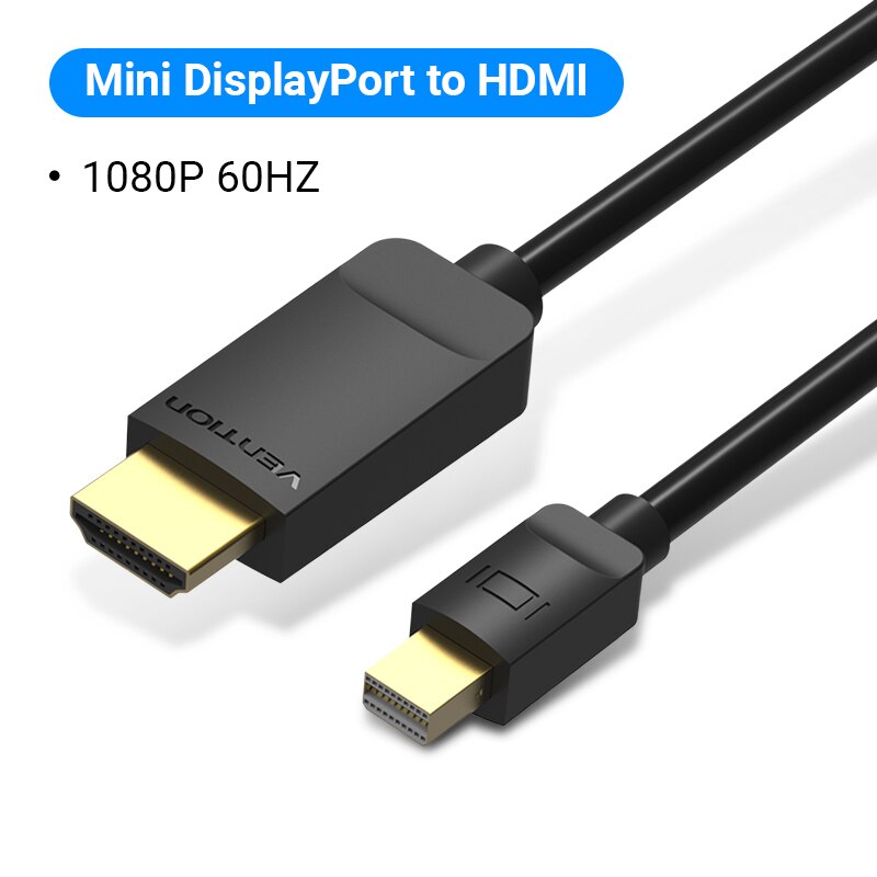 Mini DisplayPort to HDMI Cable 4K HD Mini DP to HDMI Adapter Thunderbolt 2 to HDMI