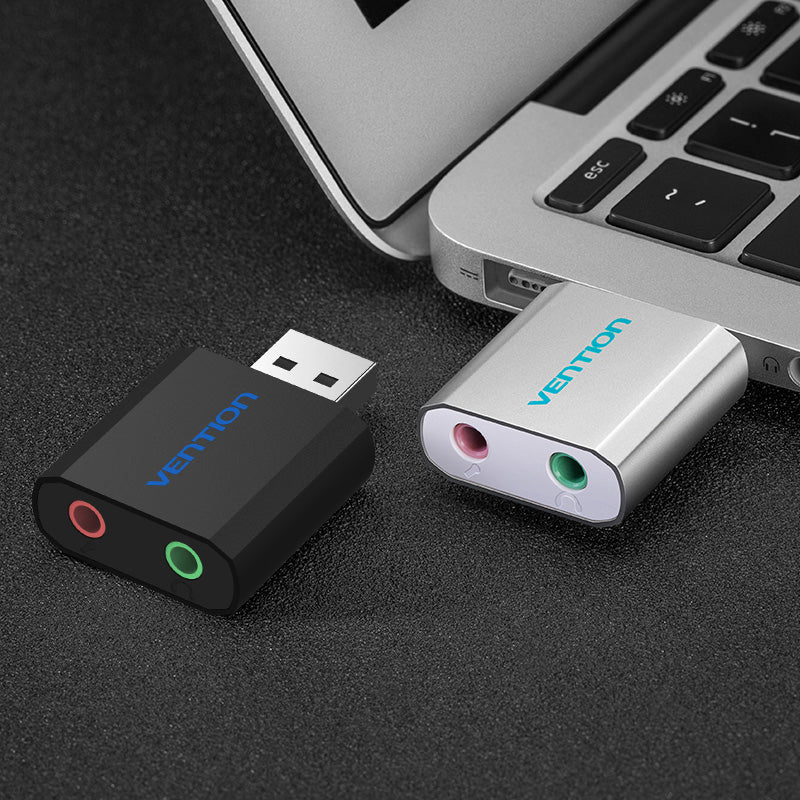 Mini External USB Sound Card USB To 3.5mm headphone Adapter Audio Card