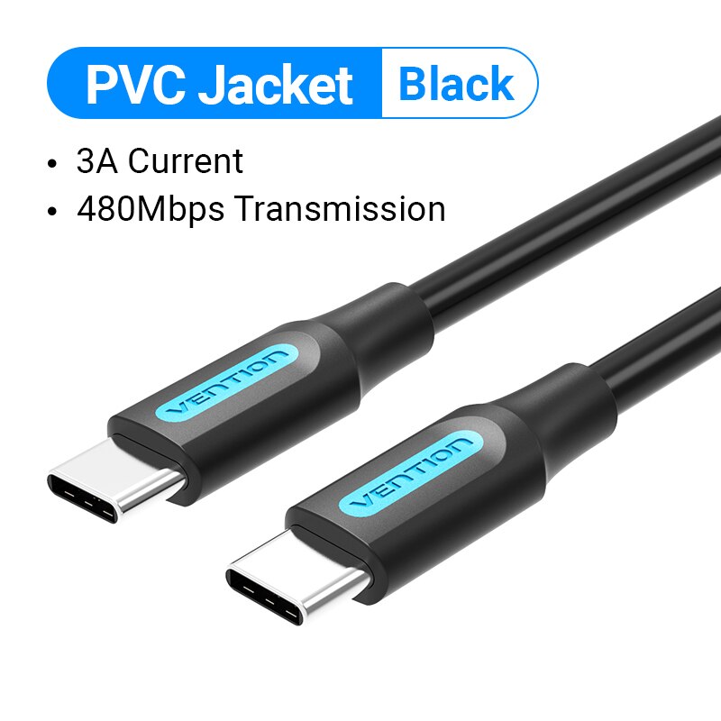 PD 60W USB C to USB Type C Cable Fast Charge Quick Charge 4.0 USB-C Data Cable