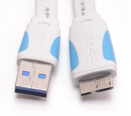 Super Speed USB 3.0 A to Micro-B Cable Data Transfer Cable For Portable Hard Drive Galaxy
