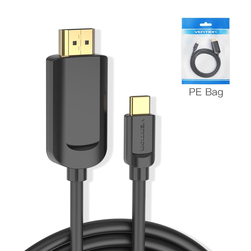 USB C to HDMI Cable 4K Type c HDMI Thunderbolt 3 Adapter Type C to HDMI