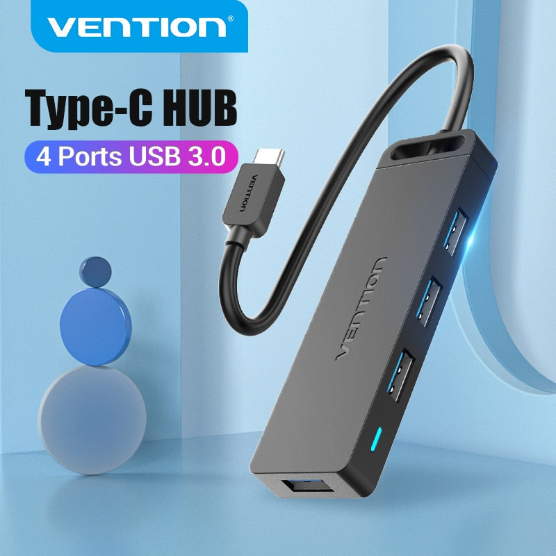 USB HUB USB C Dock Station to USB 3.0 Multi USB C HUB 4 Port Type C HUB