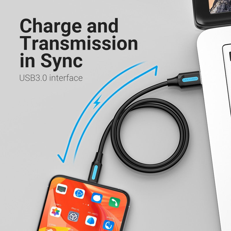 USB Type C Cable 3A Fast Charging USB 3.0 Cable Type-C Data Charging Cable