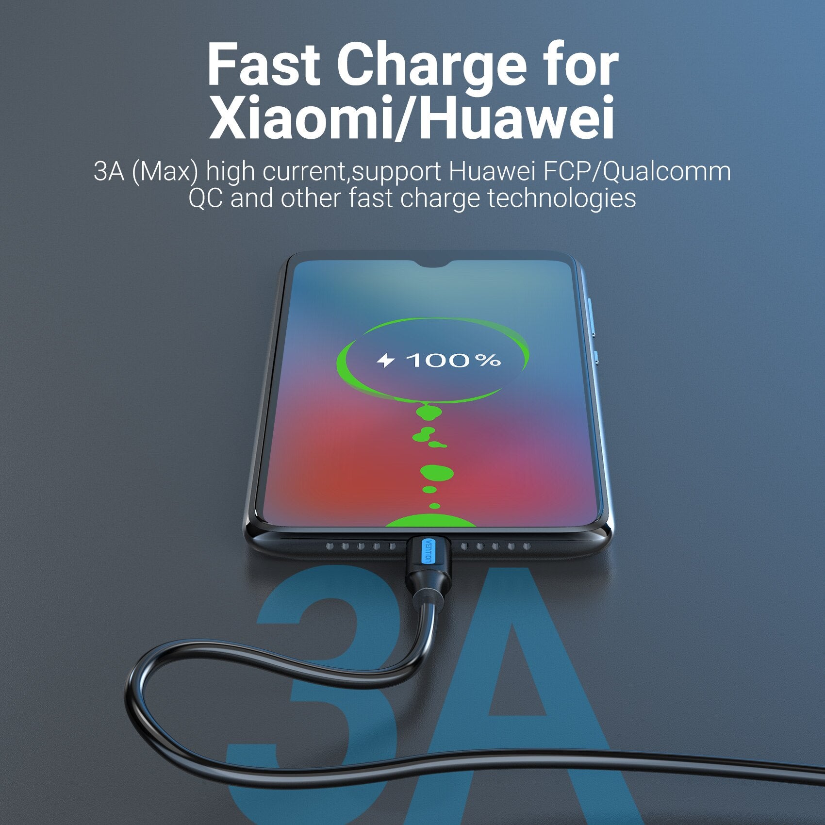USB Type C Cable 3A Fast Charging USB 3.0 Cable Type-C Data Charging Cable