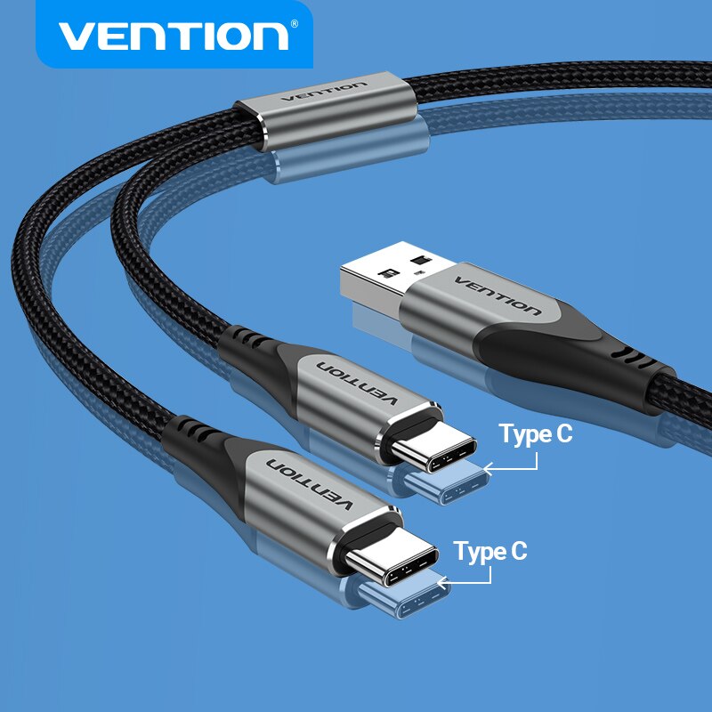 USB Type C Cable for Huawei P40 Pro Mate 30 Pro Dual USB C Fast USB Charging Cord Type-C Cable