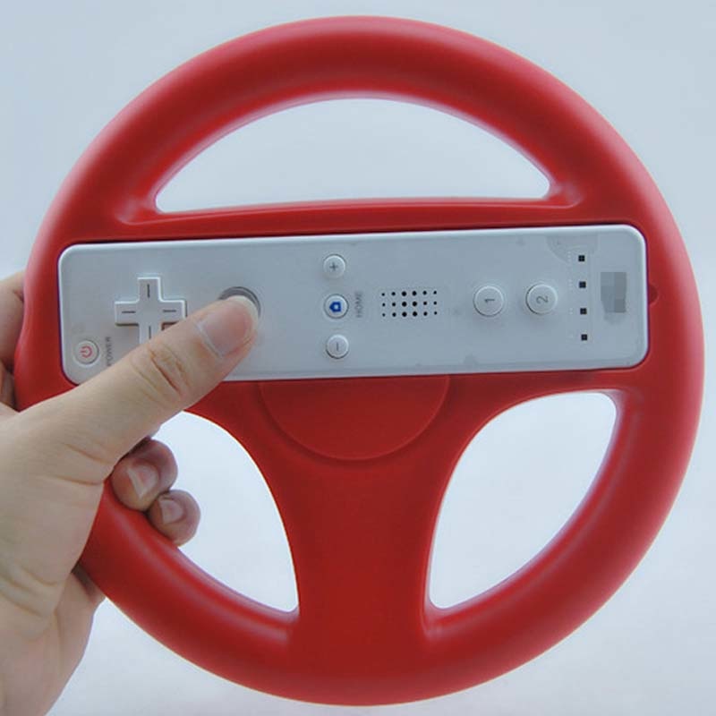 ViGRAND 6 color 1pcs Mulit-colors Mario Kart Racing Wheel Games Steering Wheel for Wii Remote Game