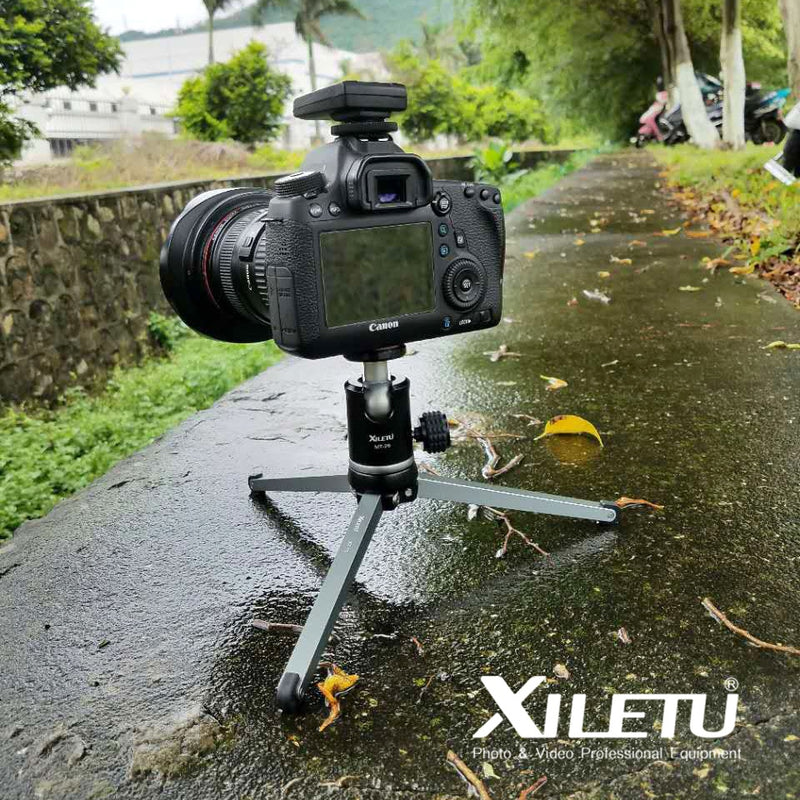 XILETU MT26+XT15 High Bearing Desktop Bracket Mini Tabletop Tripod and Ball Head For DSLR Camera