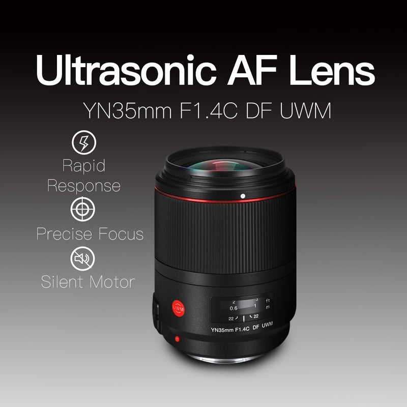 YN35mm F1.4C DF UWM Ultrasonic Wave Motor Wide Angle Prime Lens for Canon Camera