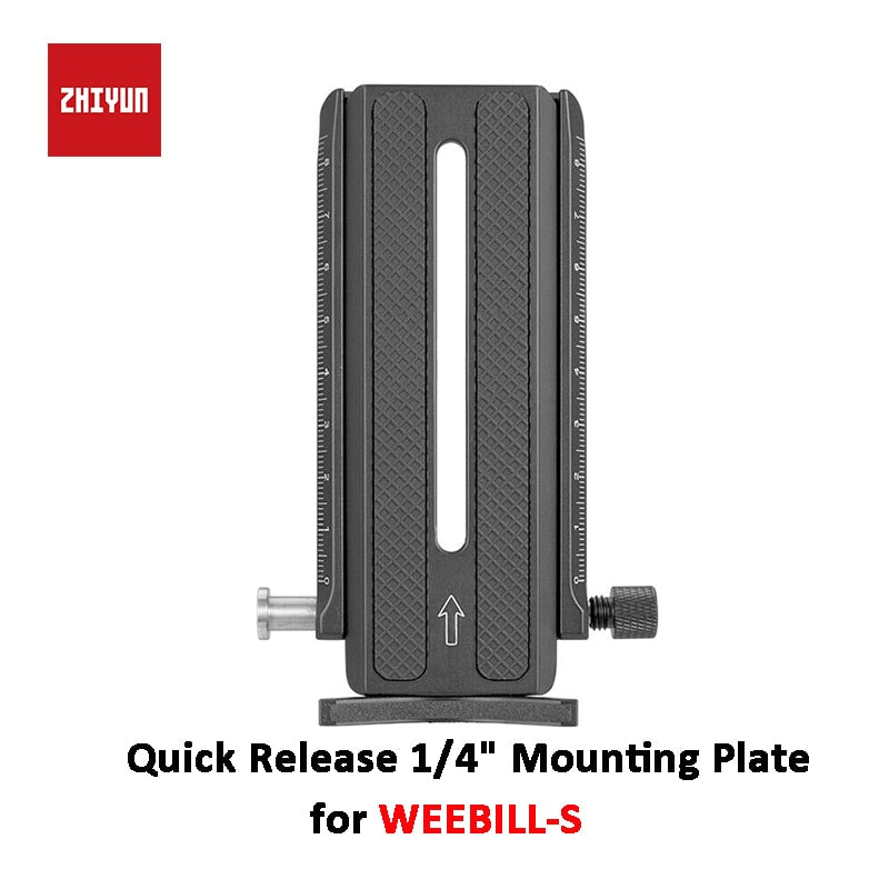 Quick Release 1/4" Mounting Plate for WEEBILL S/ WEEBILL LAB Gimbal Handheld Stabilizer CR110-Plate