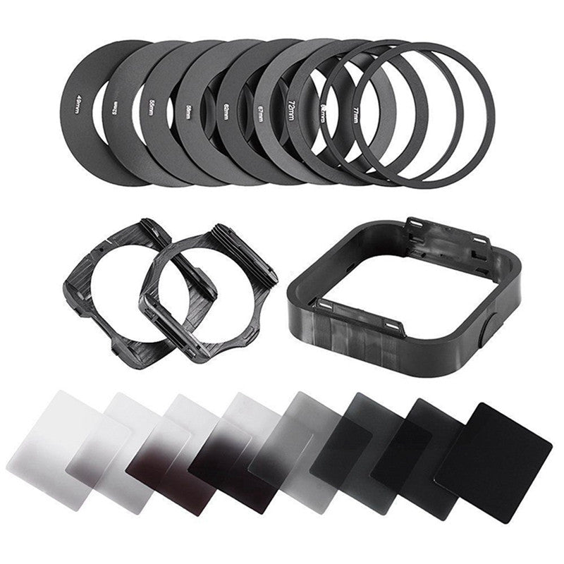 Zomei Camera Filtro Gradient Neutral Density Gradual ND Square Resin Filters Adapter Rings Holder