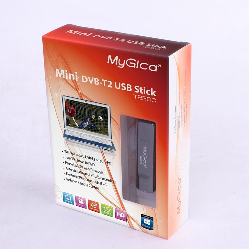 dvb-t2 GENIATECH MyGica USB TV tuner Stick T230C DVB-C T2 DVB-T HD TV with License for Russia