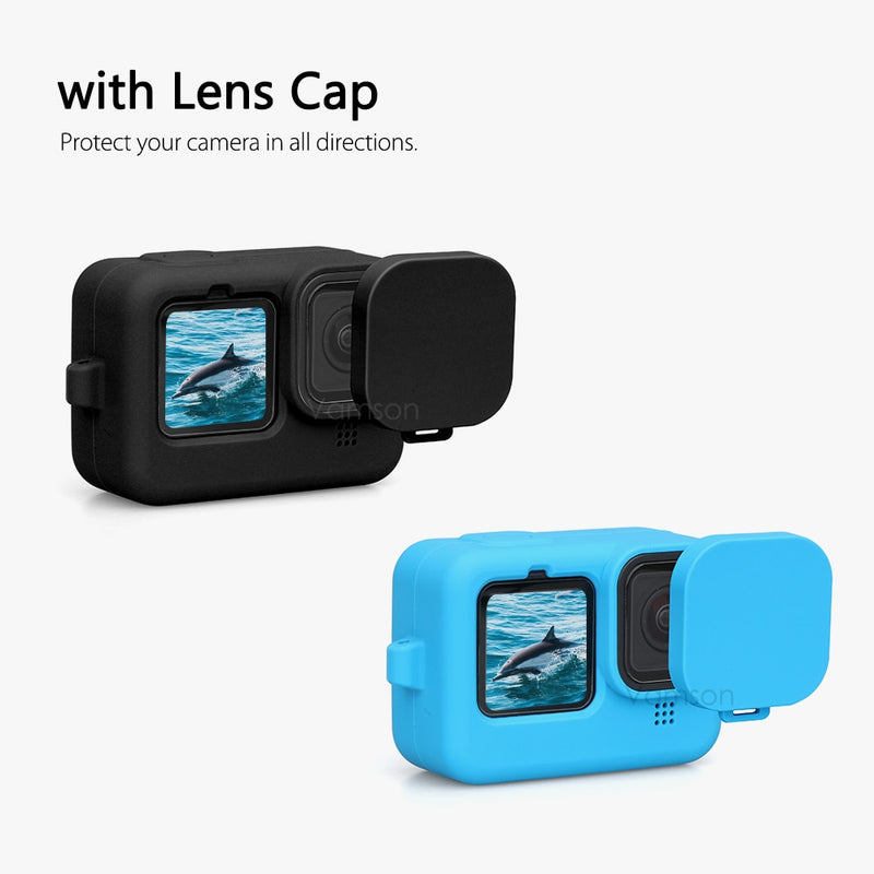 For Gopro Hero 9 10 Black Soft Silicone Case Silicone Protective Full Cover Shell Camera VP662